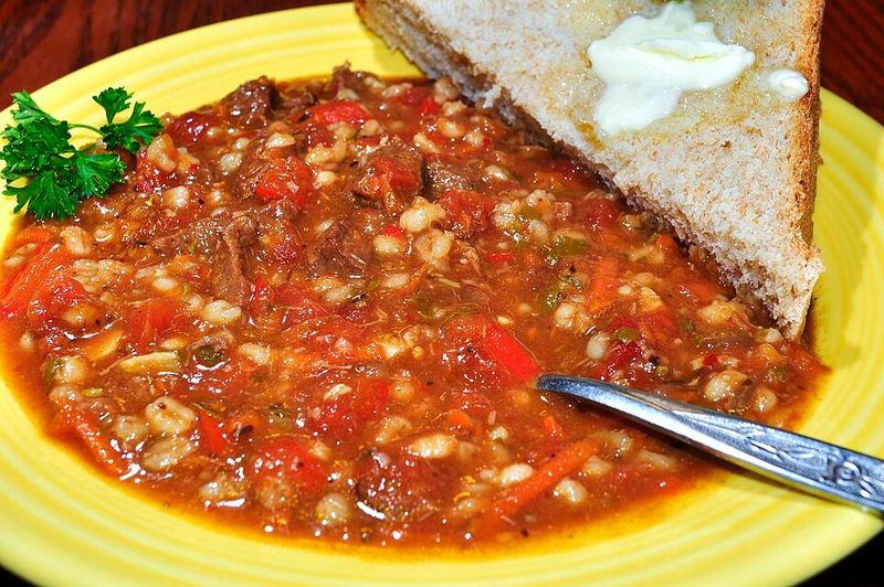 Beef barley soup Beef barley soup