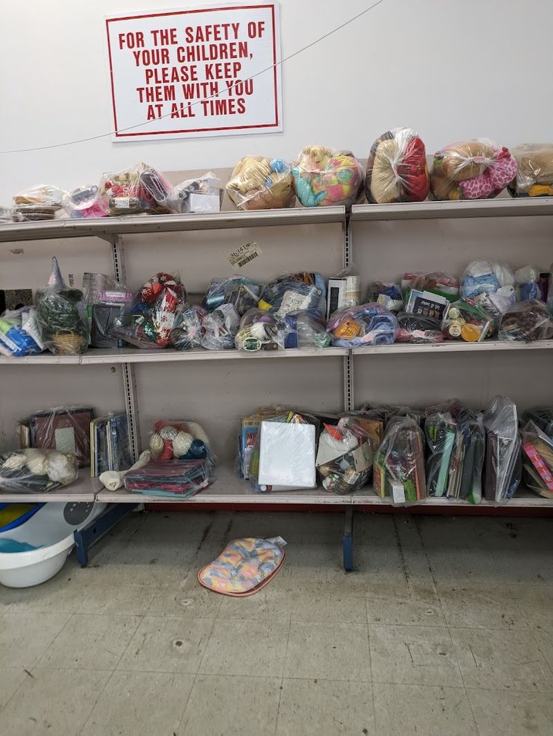 Bins and Racks Packed With Household Goods and Furniture