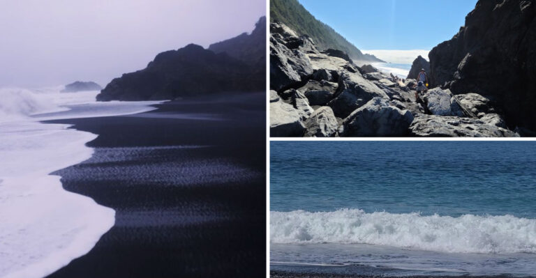 Black Sand Beach in California That Looks Straight Out of A Fantasy Novel