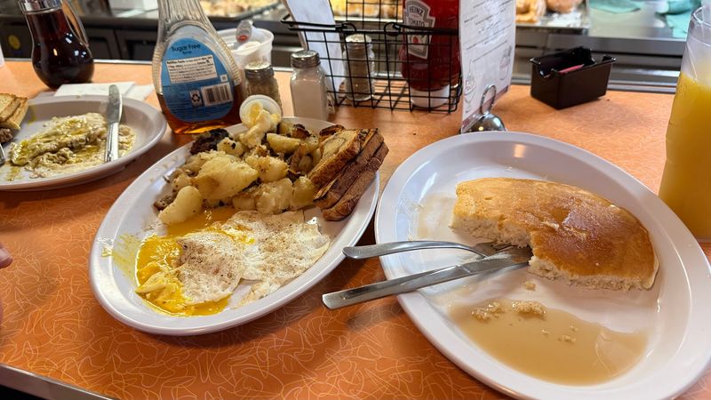 Blueberry Pancakes That Practically Fall Off the Plate