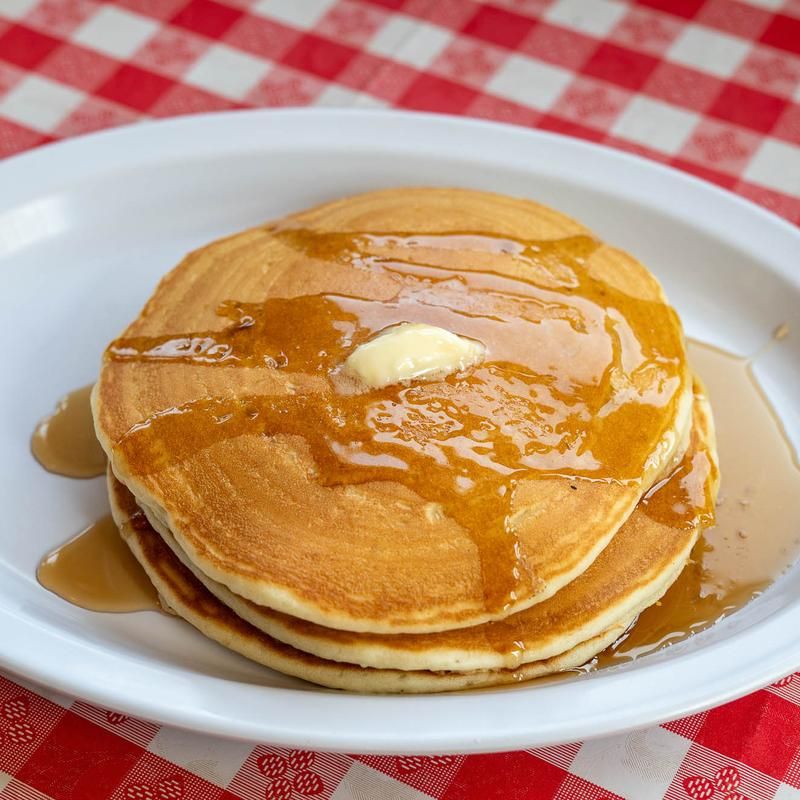 Blueberry Pancakes That Practically Spill Off the Plate
