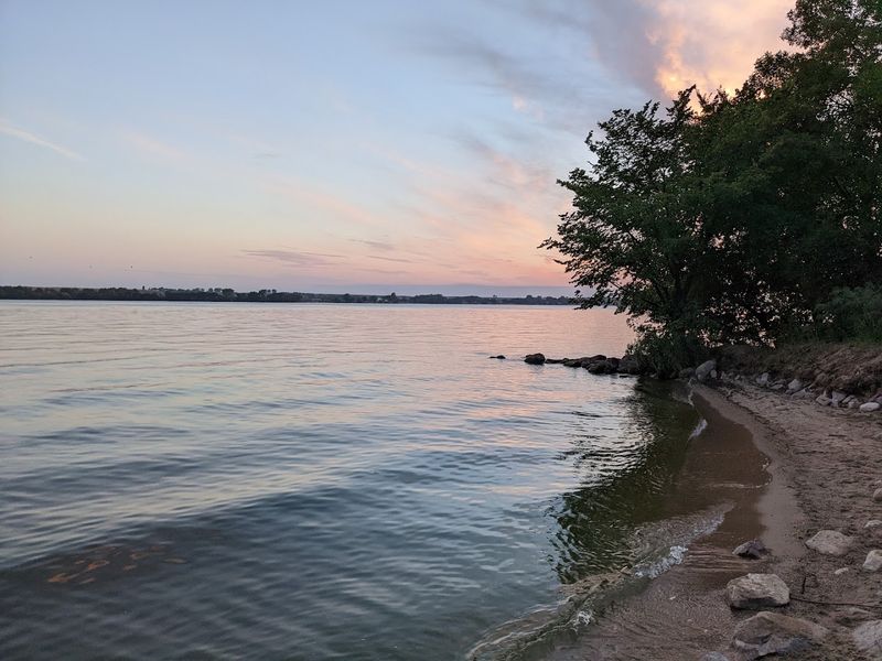 Boating Across a Lake That Touches Two States