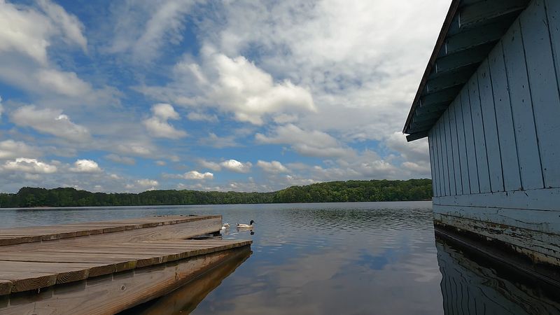 Boating and Fishing on the Lake