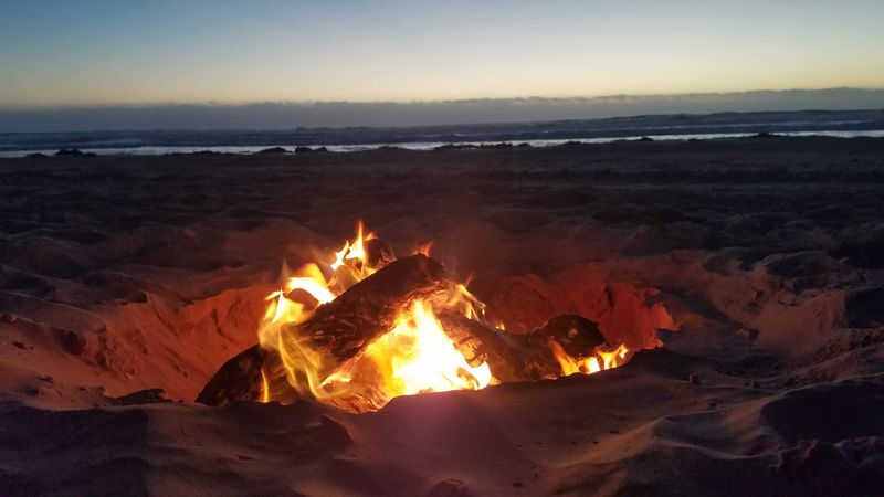 Bonfires and Nighttime Beach Vibes