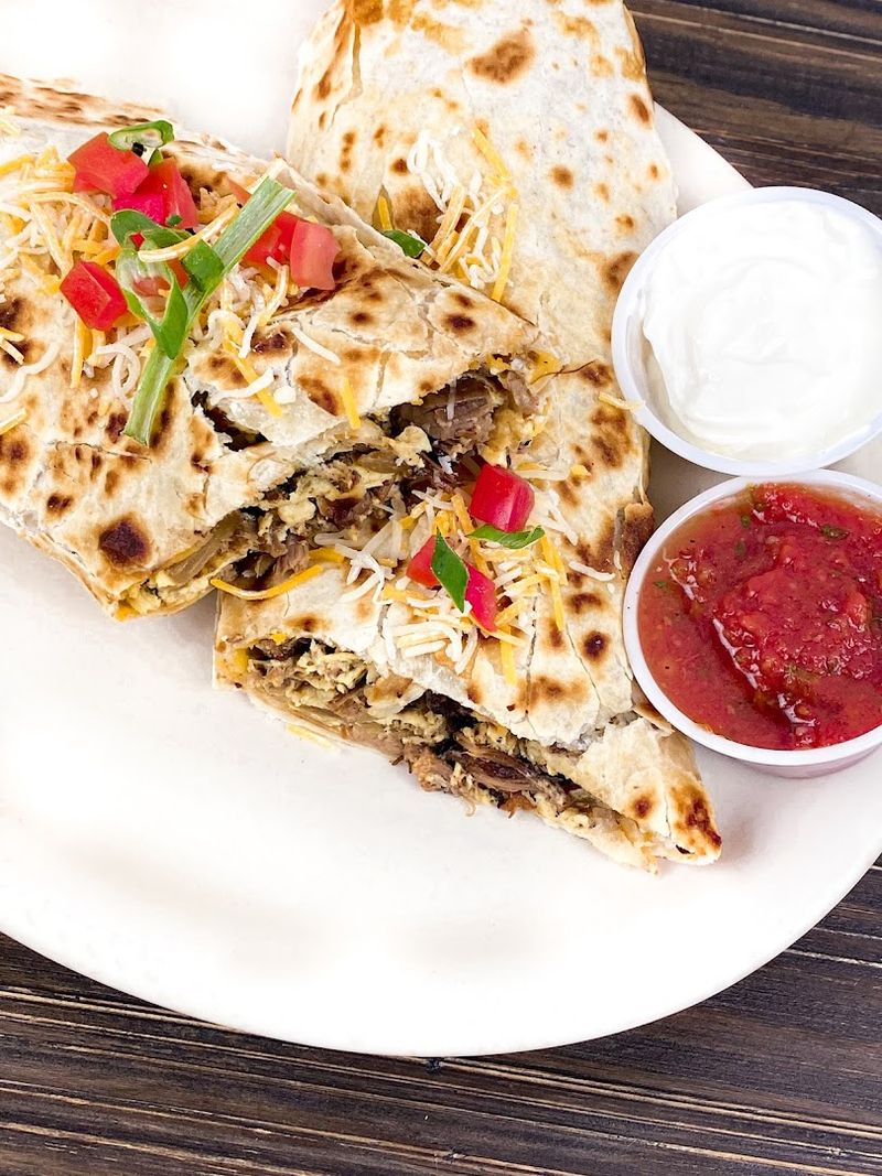 Breakfast Burritos Big Enough to Share