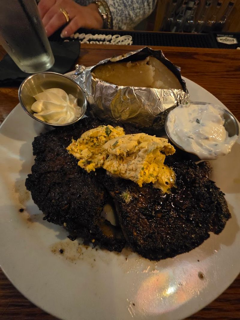 Butcher Bites and Cowboy Butter on Creamy Polenta