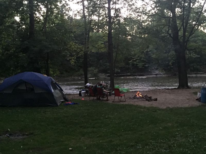 Camping Under the Stars Along the River
