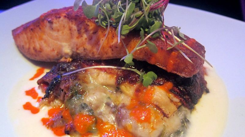 Cedar plank salmon
