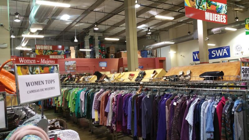 Clothing Organized by Color and Size for Easy Shopping