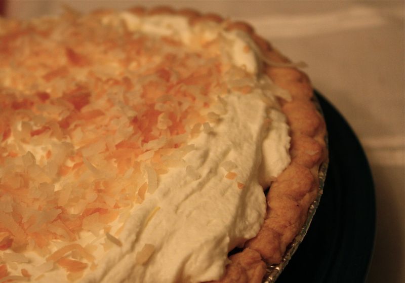Coconut cream pie Coconut cream pie