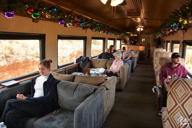 Comfortable Lounge-Style Seating Inside the Train Cars