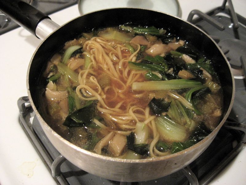 Cooking soups all afternoon Cooking soups all afternoon