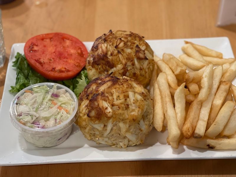 Crab Cake Platter With All the Fixings