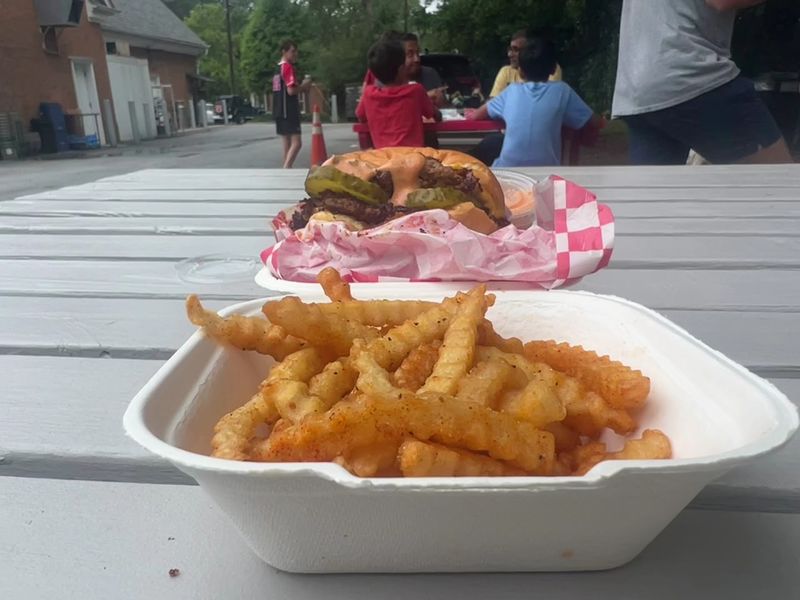 Crinkle-Cut Fries Cooked In Beef Tallow