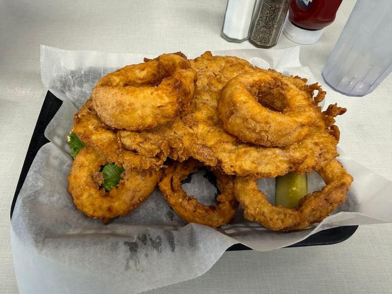 Crispy Onion Rings and Golden Fried Pickles
