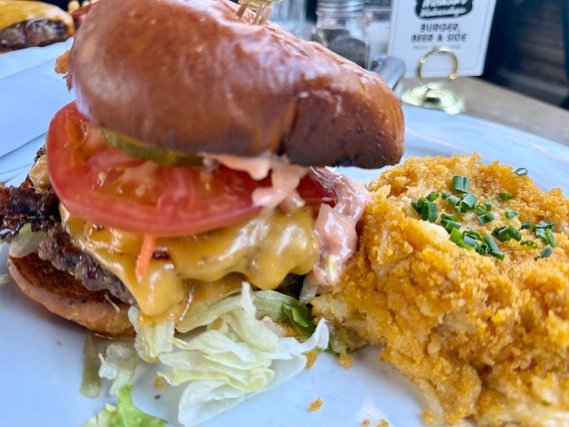Double Smash Burger That Runs Down Your Hands