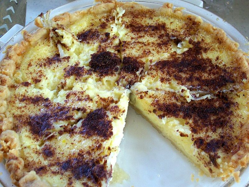 Egg custard pie