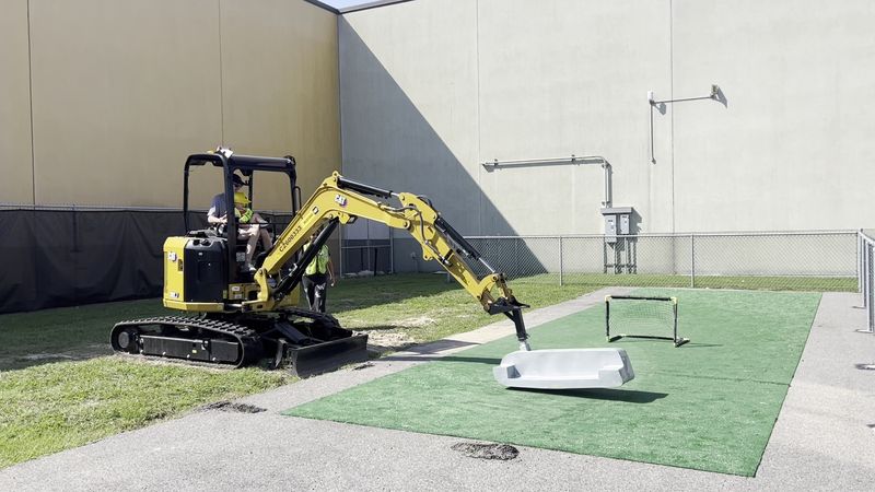 Excavator Games with Cones, Golf Balls, and LEGO Blocks