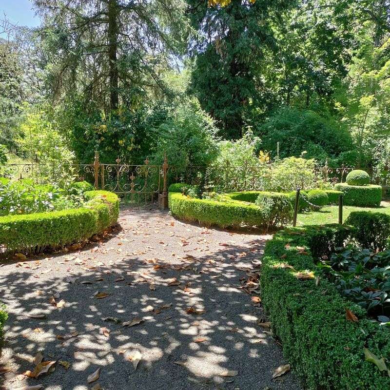 Formal English Gardens in Full Bloom
