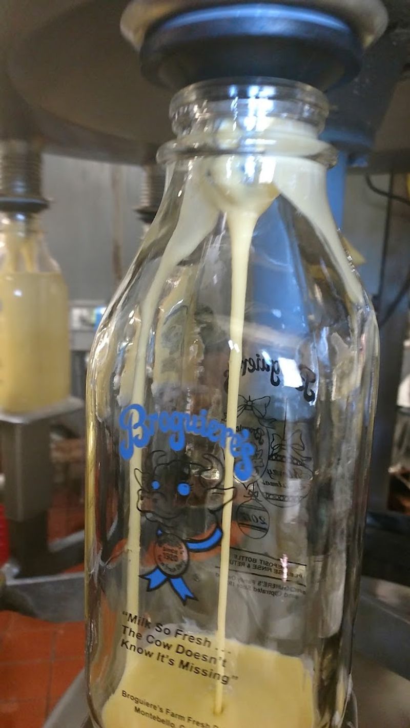 Fresh Milk in Glass Bottles