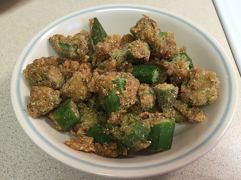 Fried okra Fried okra
