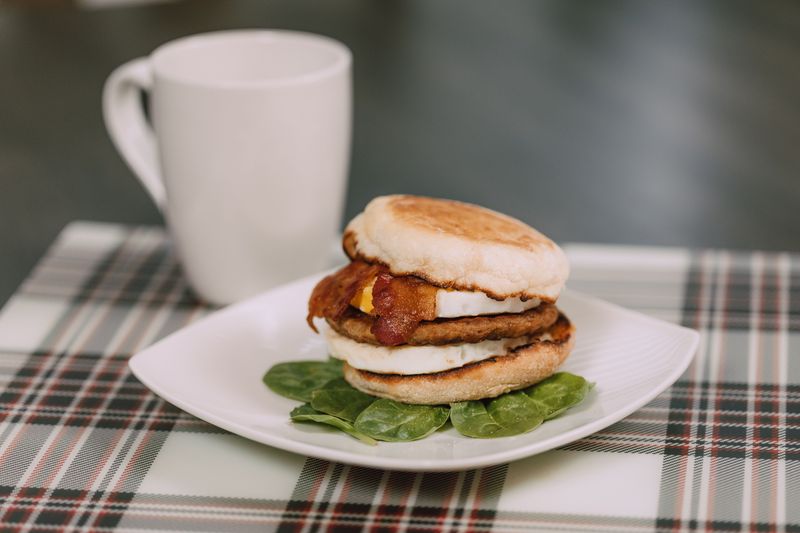 Frozen breakfast sandwiches
