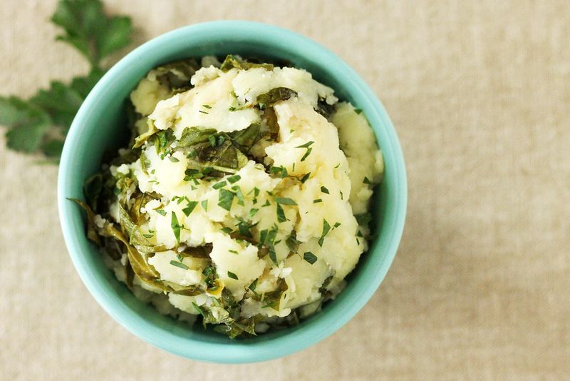 Garlic mashed potatoes Garlic mashed potatoes