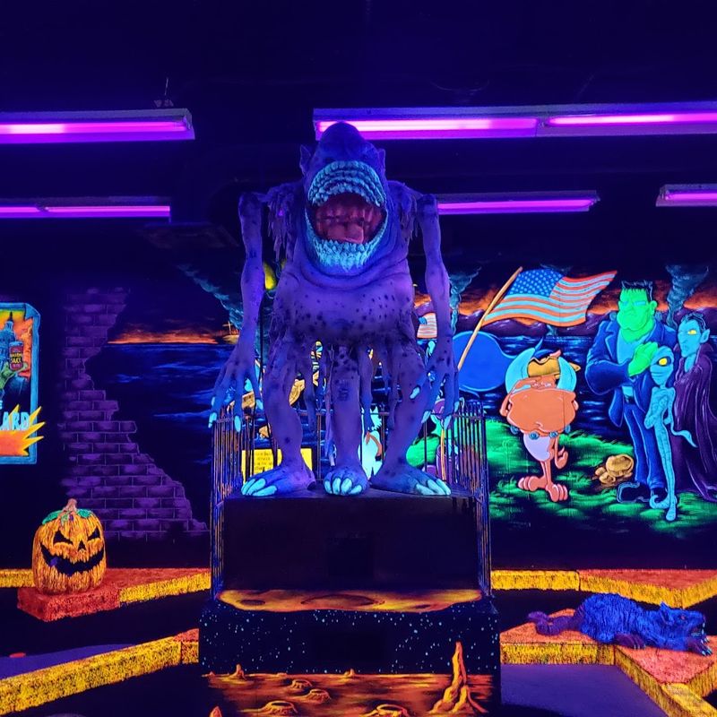 Glow-in-the-Dark Mini Golf Is the Star Attraction