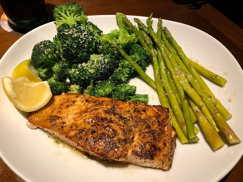 Grilled salmon