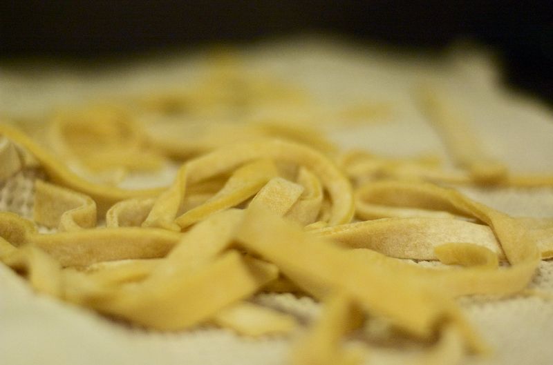 Handmade egg noodles Handmade egg noodles