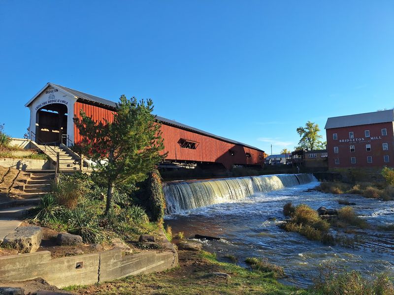 Historic Bridgeton Covered Bridge - Bridgeton, Indiana