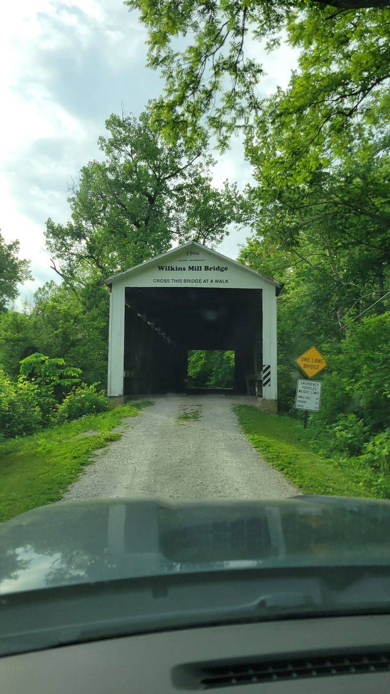 Historic Wilkins Mill Covered Bridge - Bloomingdale, Indiana