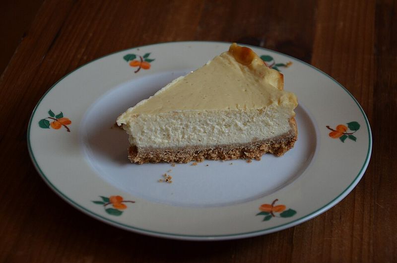 Homemade cheesecake