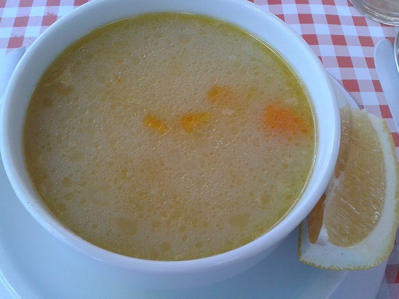 Homemade chicken broth