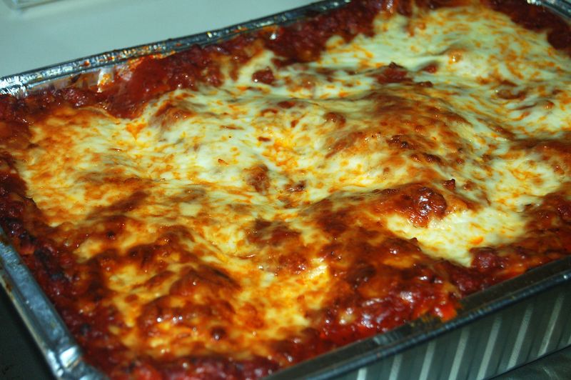 Homemade lasagna