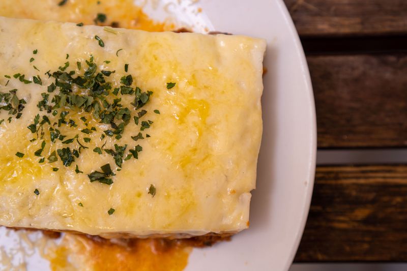 Homemade lasagna