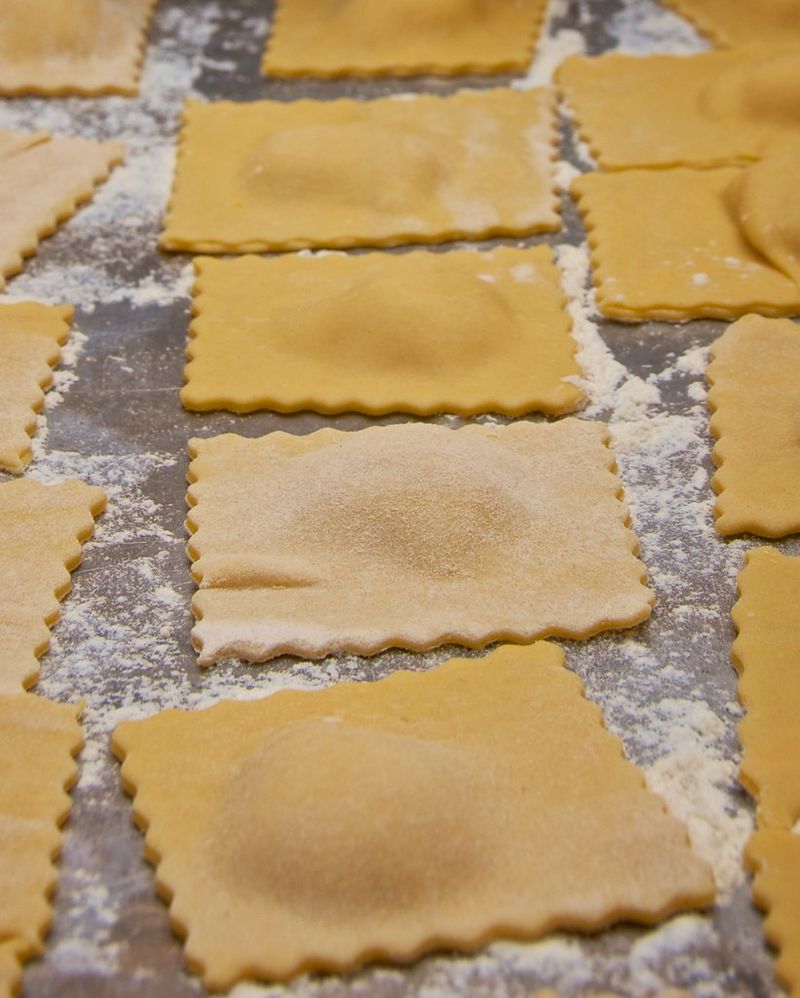Homemade ravioli