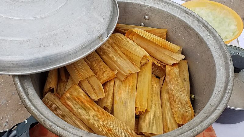 Homemade tamales