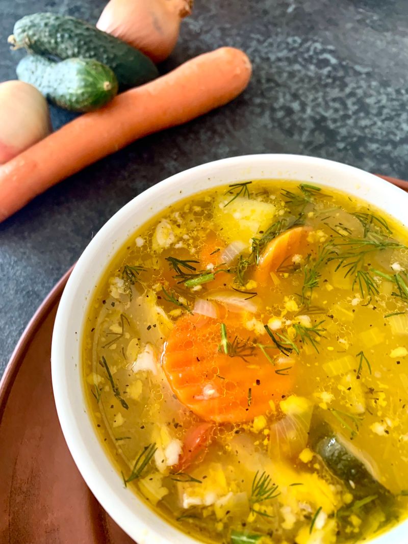 Homemade vegetable soup
