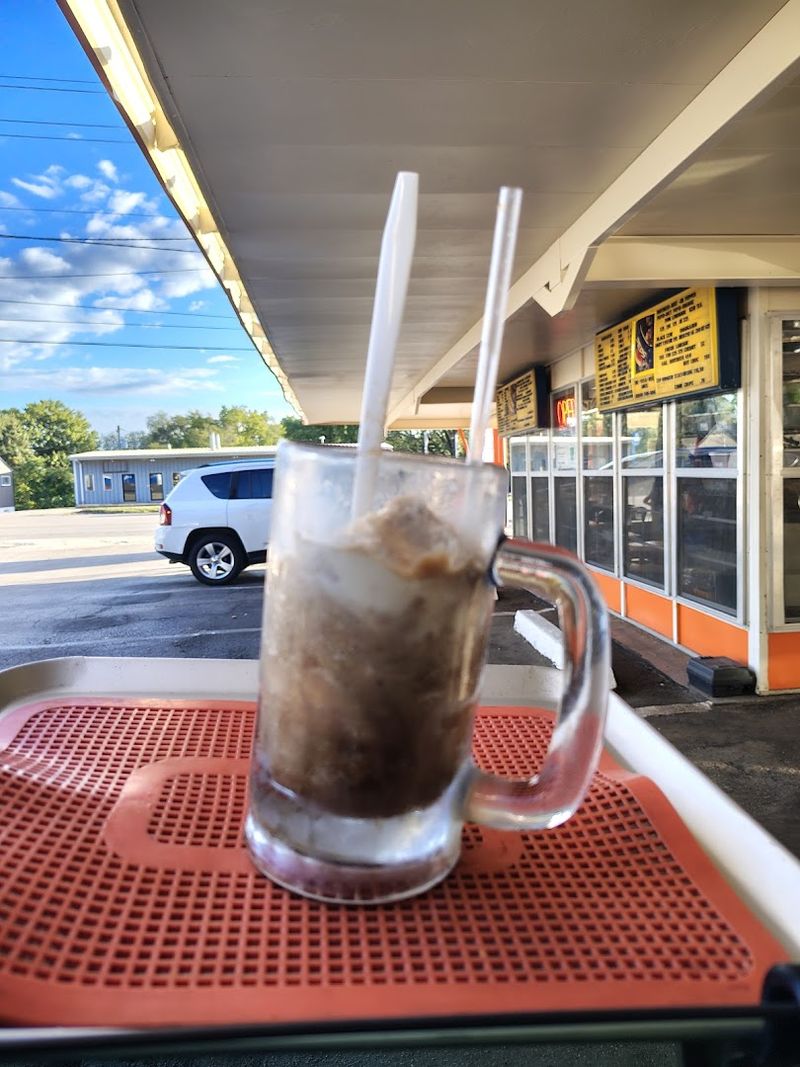 House-Brewed Root Beer Served in a Frosty Mug