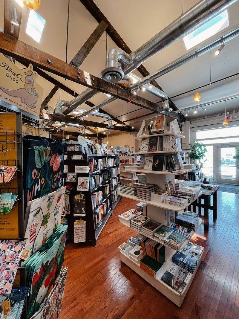 Journals, Art Supplies, and Local Artwork on Display