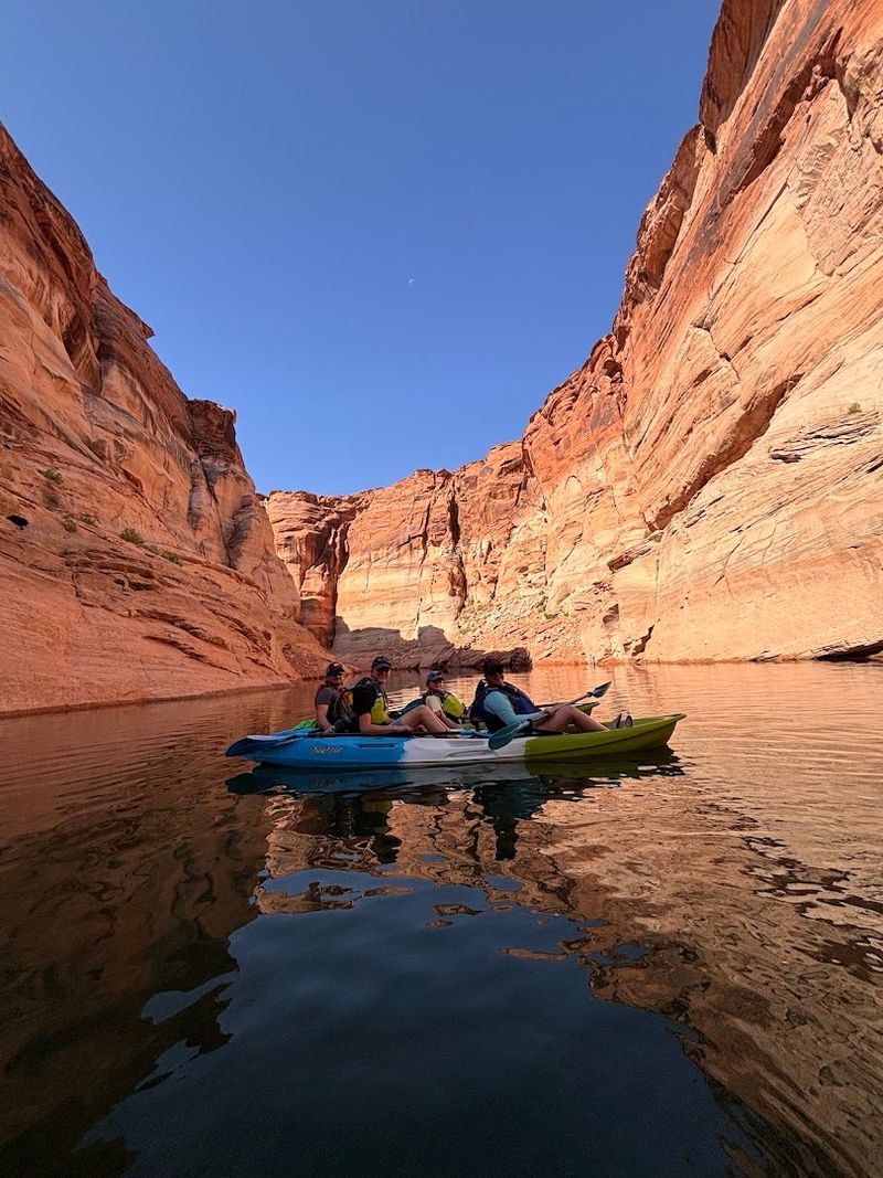 Kayaking to Lower Antelope Canyon by Water Kayaking to Lower Antelope Canyon by Water