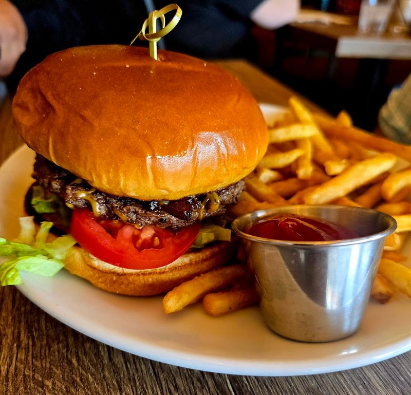 Kicken Chicken Burger on a Brioche Bun