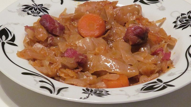Kielbasa And Cabbage Skillet