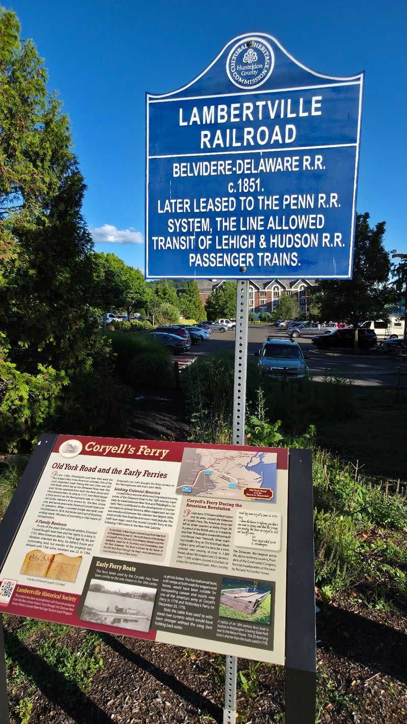 Lambertville Railroad Historical Marker - Lambertville, New Jersey