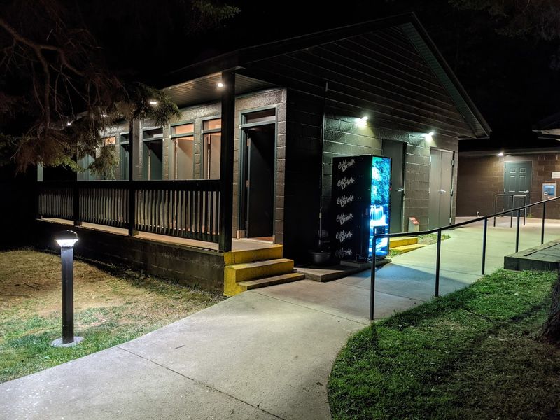 Laundry Facilities and a Nearby Lodge Restaurant