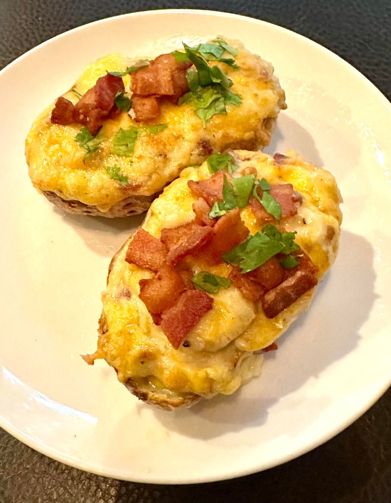 Loaded Baked Potato with Bacon and Cheddar Loaded Baked Potato with Bacon and Cheddar