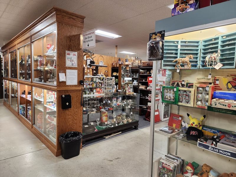 Locked Display Cases Full of Special Finds Locked Display Cases Full of Special Finds
