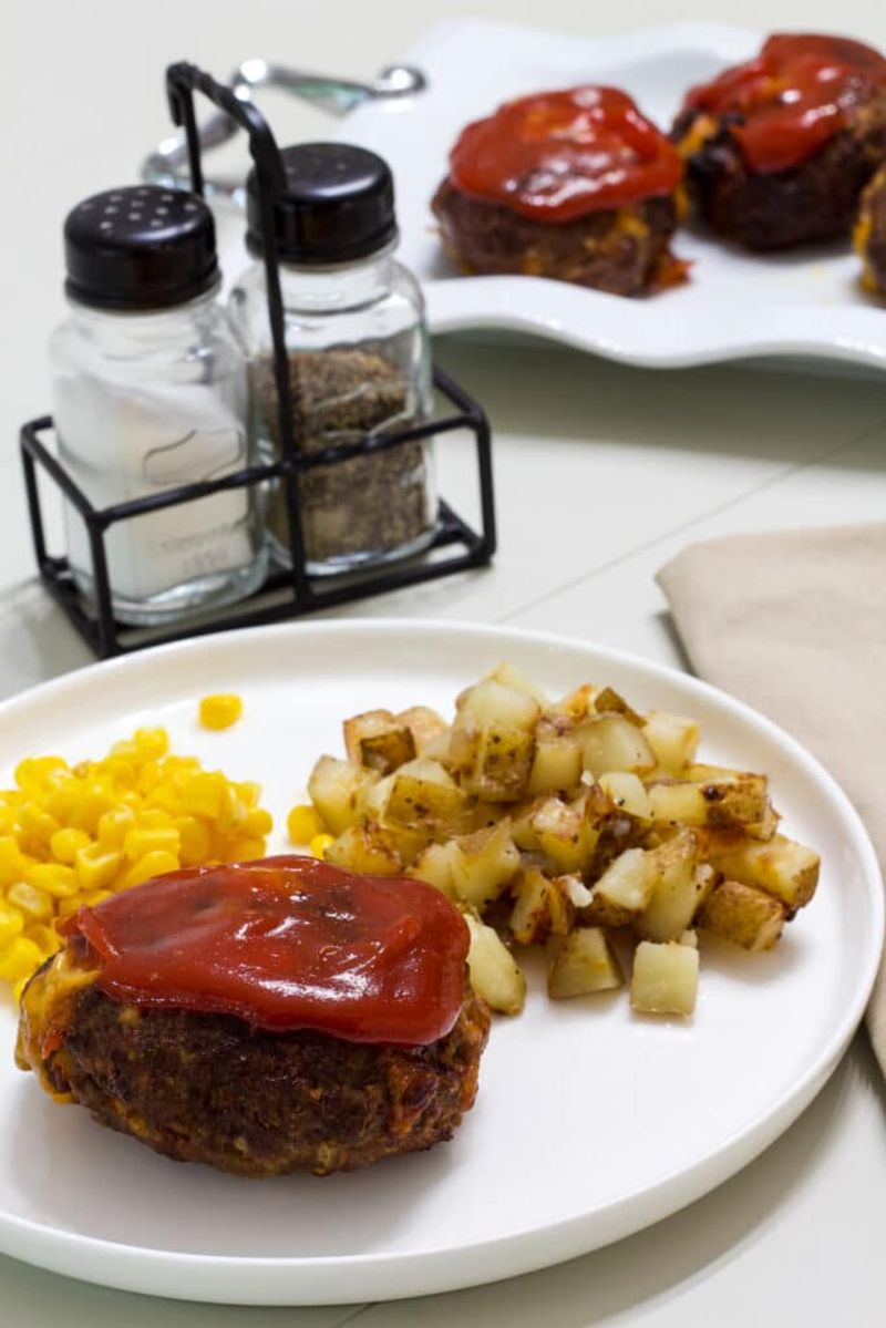 Mini Meatloaf with Roasted Potatoes Mini Meatloaf with Roasted Potatoes