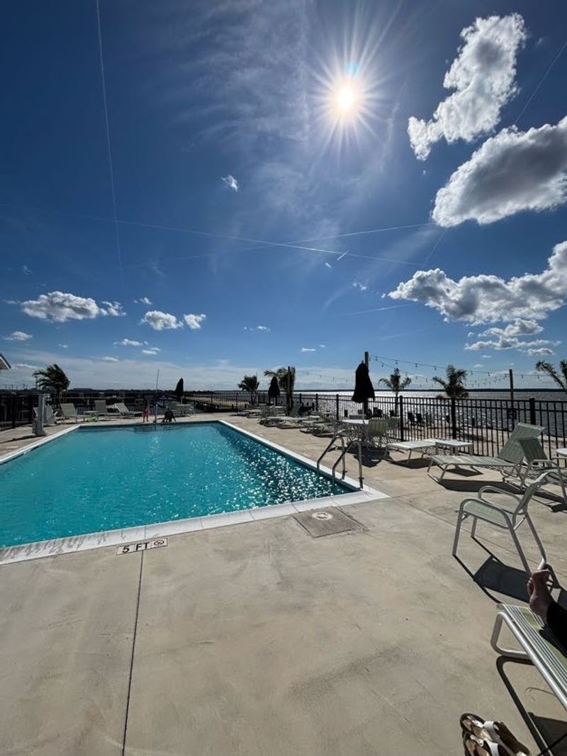 On-Site Pool With a Tropical Vibe On-Site Pool With a Tropical Vibe